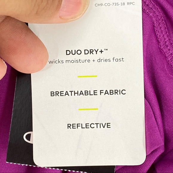 Champion C9 Women’s Active Moisture Wicking Long Sleeve Top Plum Dream Size L - Picture 9 of 14